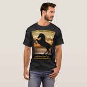 T-shirt Magazine de fiction rurale (cheval d'élevage avec (Devant entier)