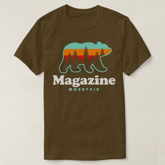 T-shirt Magazine Mountain Hike Ozark Ours forestier nation (Design devant)