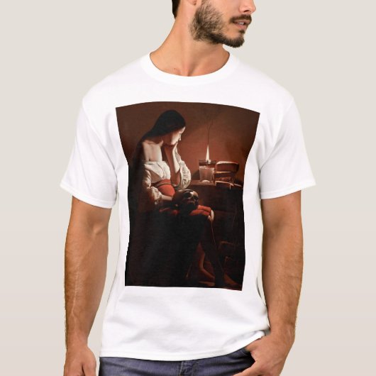 T-shirt Magdalene avec la flamme fumante, La Tour (Devant)