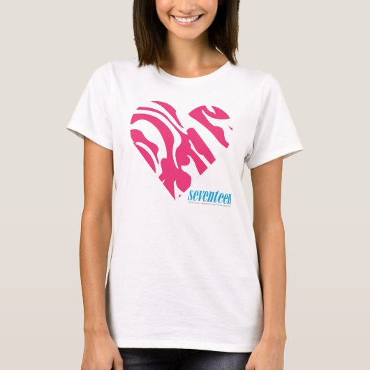 T-shirt Magenta 2 de zèbre (Devant)