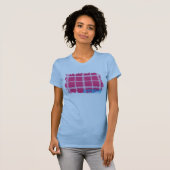 T-shirt Magenta 4 de plaid (Devant entier)