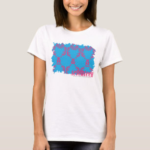T-shirt Magenta-Aqua 4 de damassé