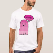 T-shirt Magenta Boo Ghost (Devant)