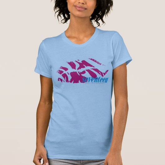 T-shirt Magenta de zèbre (Devant)