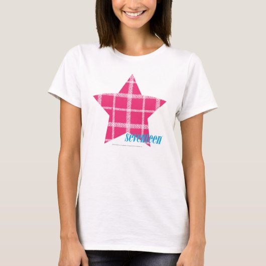 T-shirt Magenta Plaid 3 (Devant)