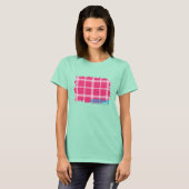 T-shirt Magenta Plaid 4 (Devant entier)