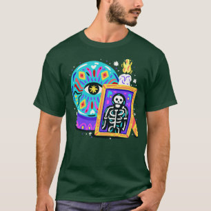 T-shirt Magic Ball Skeleton Halloween