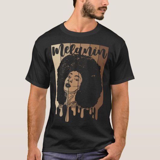 T-shirt Magic Black Girl Dril Melanin 1 (Devant)