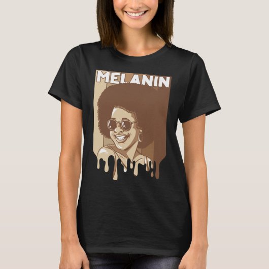 T-shirt Magic Black Girl Dril Melanin 7 (Devant)