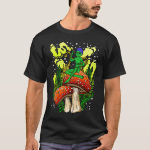 T-shirt Magic Champhroom Alien Drôle Alien Acid Voyage Ufo