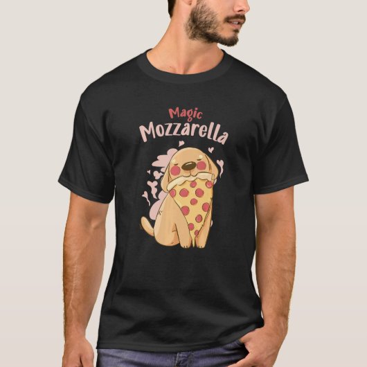 T-shirt Magic Mozzarella Chien Mozzarella Fromage Premium (Devant)