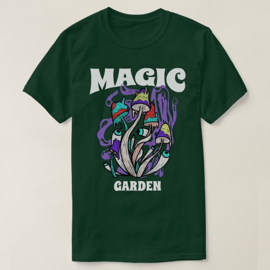 T-shirt Magic Mushrooms psychédélique trippy (Design devant)