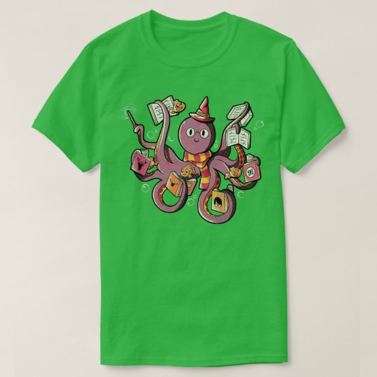 T-shirt Magic Octopus Lecture Livres par Tobe Fonseca (Design devant)