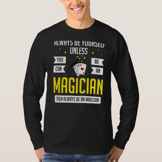 T-shirt Magic Trick Magician Cartes Box (Devant)