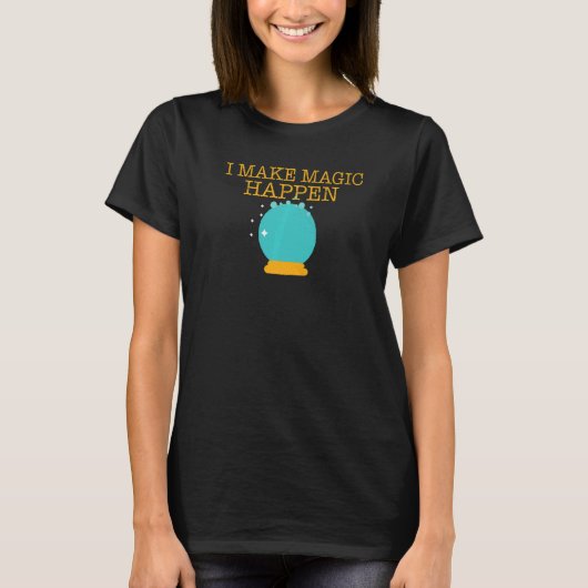 T-shirt Magic Tricks Crystal Ball Pour Magiciens (Devant)