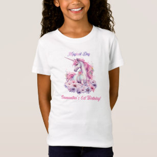T-Shirt Magical Day Girl'Anniversaire magique licorne