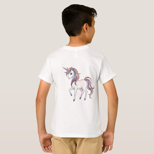 T-shirt Magical Unicorn Dreams - Whimsical Imaginaire Desi (Dos entier)