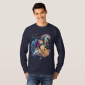 T-shirt Magical Unicorn Fantasy clouds romance birthday  (Devant entier)