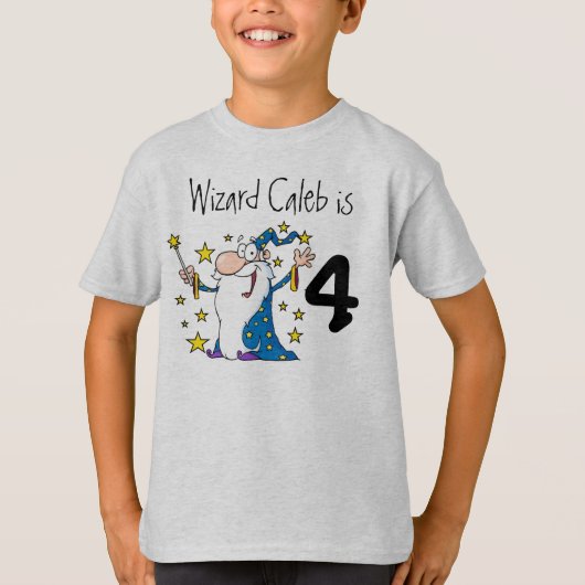 T-shirt Magical Wizard Personnalisable Anniversaire T-shir (Devant)