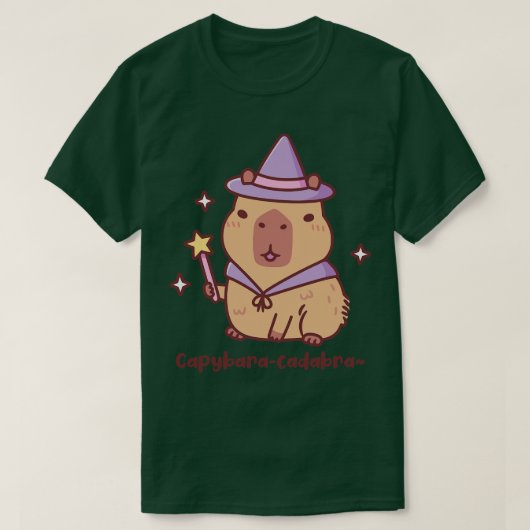 T-shirt Magicien Capybaracadabra Capybaracadabra Sympa Pun (Design devant)
