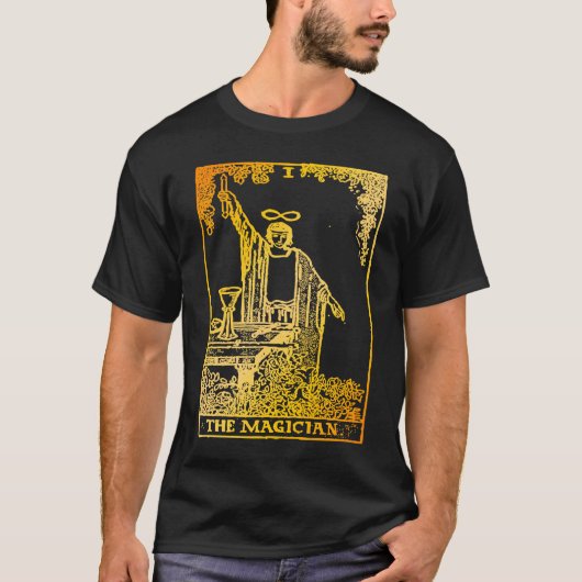 T-shirt Magicien Carte Tarot Vintage Le Magicien (Devant)