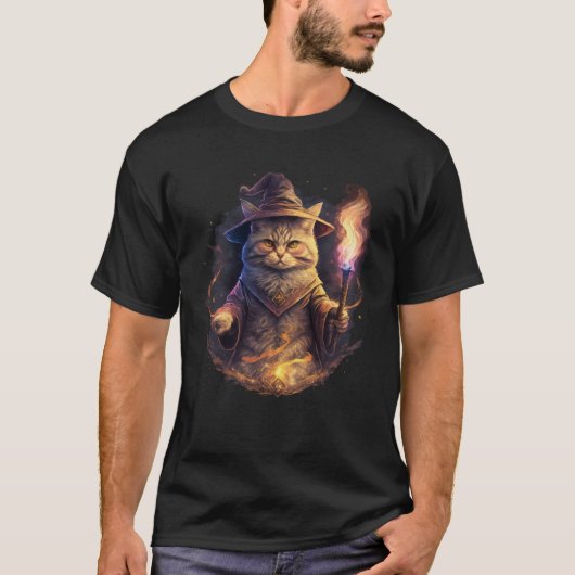 T-shirt Magicien Chat Imaginaire Chat Kitten 2 (Devant)