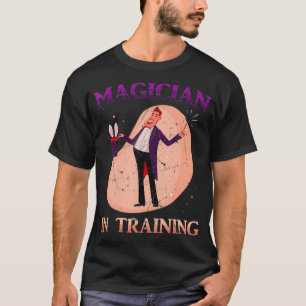 T-shirt Magicien De Magie Dans L'Entraînement Bunny Tricks