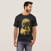 T-shirt Magicien dessiné Puppy Pug (Devant entier)