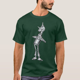 T-shirt Magicien vintage de Oz, Tinman sourire heureux a u