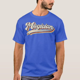 T-shirt Magicien Vintage Rétro Titre du travail Profession