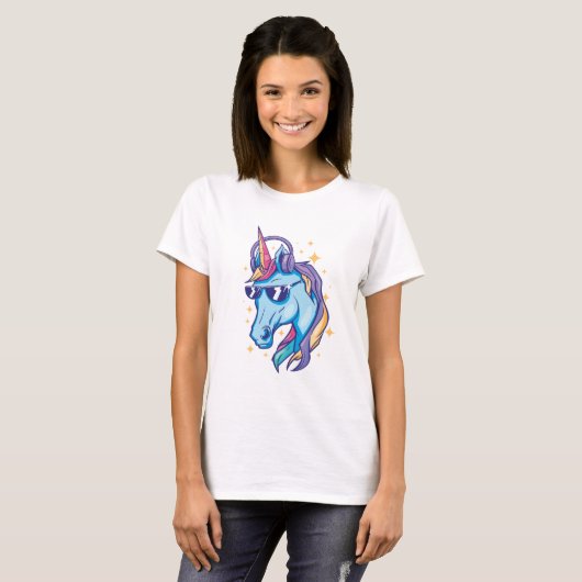 T-shirt Magick Unicorn adorable (Devant entier)