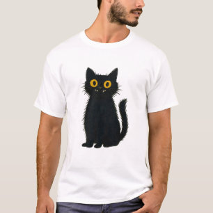 T-shirt Magie de Chat Noir � Art de Chat Mystique et Hallo
