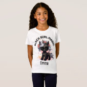 T-Shirt Magie de la fille noire (Devant entier)