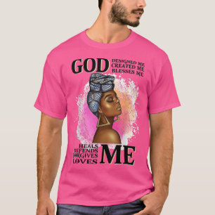 T-shirt Magie de la fille noire, femmes noires, Dieu me bé