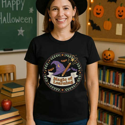 T-shirt Magie de l'enseignant d'apprentissage Halloween Ca