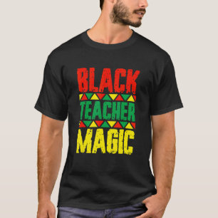 T-shirt Magie de l'enseignant noir