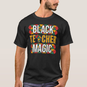 T-shirt Magie de l'enseignant noir Salle de classe Mois de