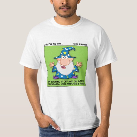 T-shirt Magie de support technique (Devant)