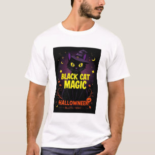 T-shirt Magie du Chat Noir – Halloween