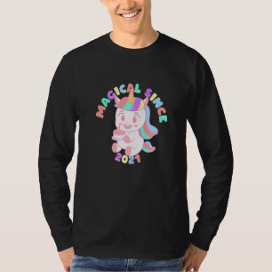 T-shirt Magique depuis 2021 Unicorn 1er anniversaire