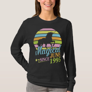 T-shirt Magique Depuis Juin 1995 Joyeux Anniversaire Unico
