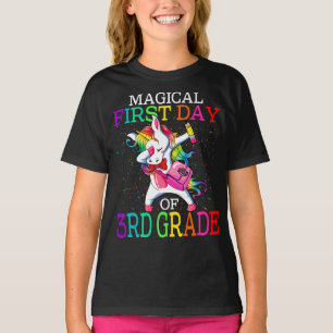 T-shirt Magique Premier Jour De 3E Année Retour À L'École