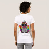T-shirt Magique Rainbow Unicorn Parties scintillant Whimsi (Dos entier)