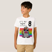 T-shirt Magique Rainbow Unicorn Parties scintillant Whimsi (Devant entier)