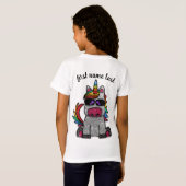 T-Shirt Magique Rainbow Unicorn Parties scintillant Whimsi (Dos entier)