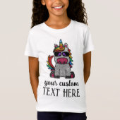 T-Shirt Magique Rainbow Unicorn Parties scintillant Whimsi (Devant)