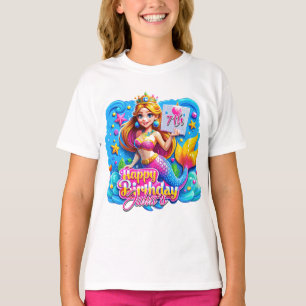 T-shirt Magique Sirène Anniversaire délice, cadeau d'anniv