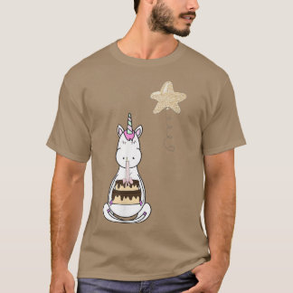 T-shirt Magique Unicorn Anniversaire fête de chocolat gâte