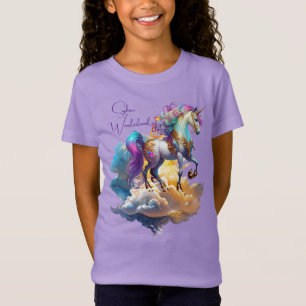 T-Shirt Magique Unicorne Imaginaire nuages romance anniver