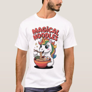 T-shirt Magiques Nouilles Licorne Ramen Amoureux Kawaii